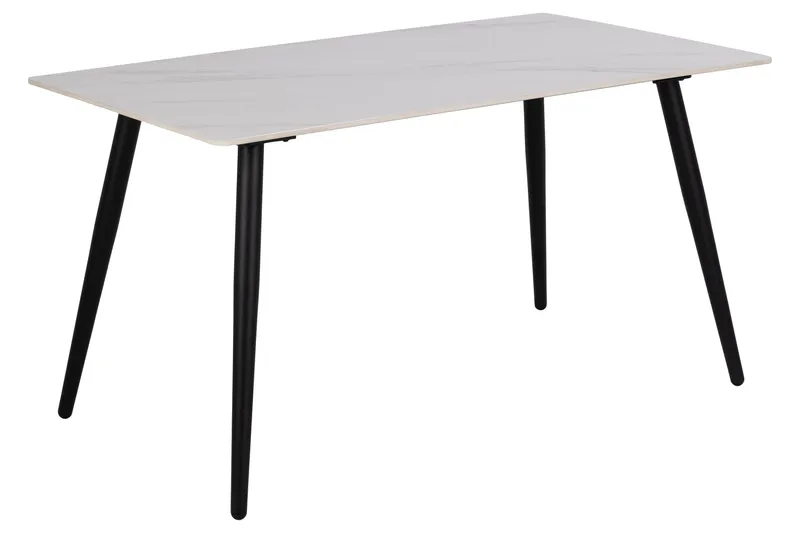 Ruokapöytä Gillingarra 140x80 cm, Valkoinen