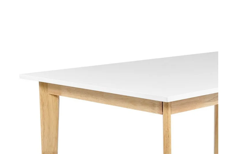 Ruokapöytä Godeset 180 cm Kokoontaitettava - Valkoinen/Vaalea - Huonekalut - Pöytä & ruokailuryhmä - Ruokapöydät & keittiön pöydät