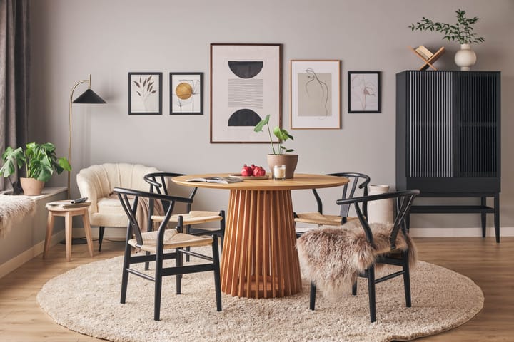 Ruokapöytä Gontas 120  cm Pyöreä - Luonnonväri - Ruokapöydät & keittiön pöydät