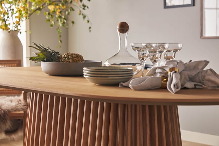 Ruokapöytä Gontas 200 cm Soikea - Luonnonväri - Ruokapöydät & keittiön pöydät