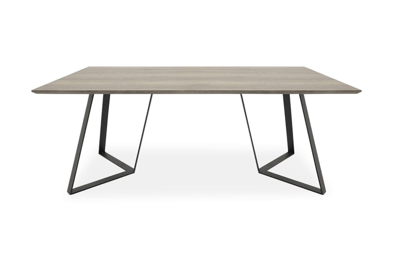 Ruokapöytä Granville 180 cm, Harmaa/Musta