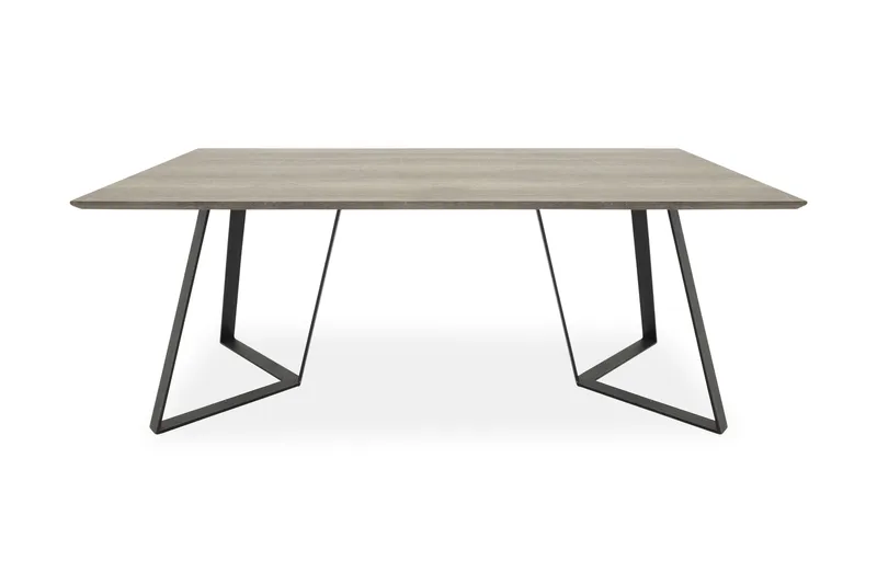 Ruokapöytä Granville 180 cm, Harmaa/Musta