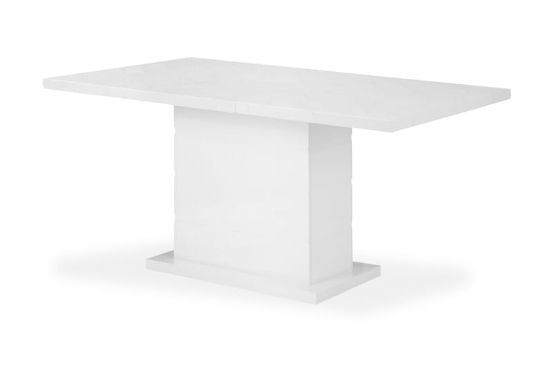 Ruokapöytä Griffith Jatkettava 120/160 cm - Marmori/Valkoinen - Huonekalut - Pöytä & ruokailuryhmä - Ruokapöydät & keittiön pöydät