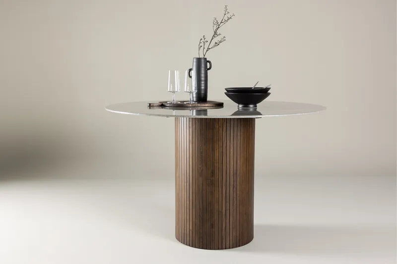 Ruokapöytä Härön 120 cm Ruskea - Vind - Huonekalut - Pöytä & ruokailuryhmä - Ruokapöydät & keittiön pöydät