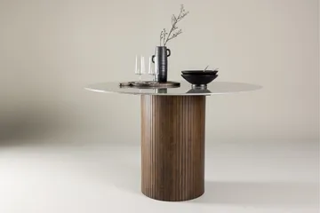 Ruokapöytä Härön 120 cm Ruskea - Huonekalut - Pöytä & ruokailuryhmä - Ruokapöydät & keittiön pöydät