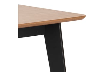 Ruokapöytä Hallaci 120 cm - Luonnonväri/Musta - Huonekalut - Pöytä & ruokailuryhmä - Ruokapöydät & keittiön pöydät