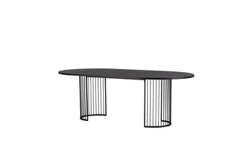 Ruokapöytä Hamneskär 220x110 cm - Musta - Huonekalut - Pöytä & ruokailuryhmä - Ruokapöydät & keittiön pöydät