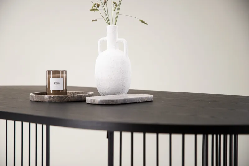 Ruokapöytä Hamneskär 220x110 cm - Musta - Huonekalut - Pöytä & ruokailuryhmä - Ruokapöydät & keittiön pöydät