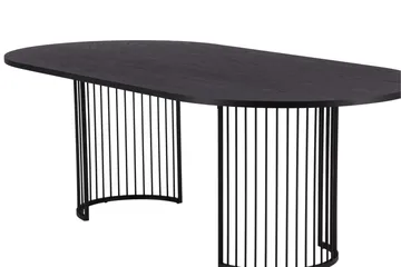 Ruokapöytä Hamneskär 220x110 cm - Musta - Huonekalut - Pöytä & ruokailuryhmä - Ruokapöydät & keittiön pöydät