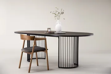 Ruokapöytä Hamneskär 220x110 cm - Musta - Huonekalut - Pöytä & ruokailuryhmä - Ruokapöydät & keittiön pöydät
