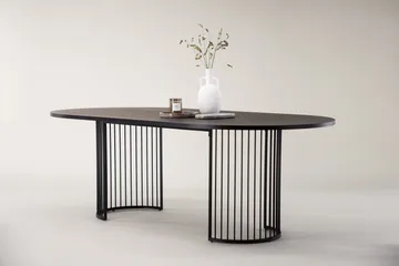 Ruokapöytä Hamneskär 220x110 cm - Musta - Huonekalut - Pöytä & ruokailuryhmä - Ruokapöydät & keittiön pöydät