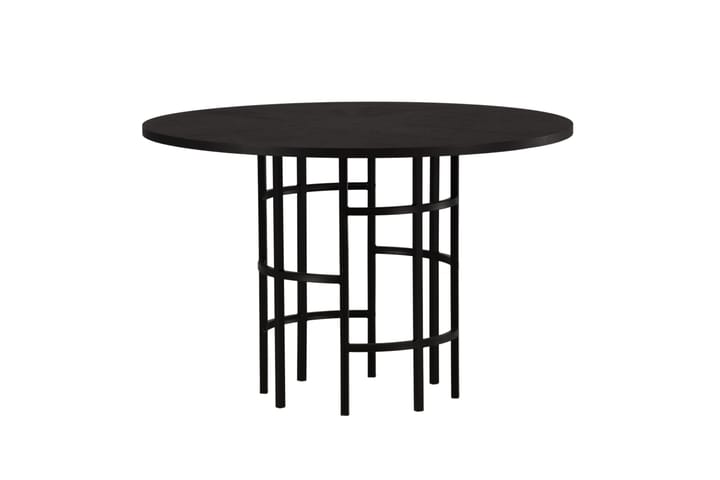 Ruokapöytä Hamnka 115 cm Pyöreä - Musta - Ruokapöydät & keittiön pöydät