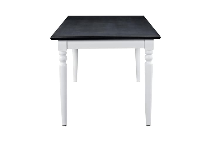 Ruokapöytä Hampton Valkoinen/Musta - 190 cm Mahonkiviilu - Ruokapöydät & keittiön pöydät