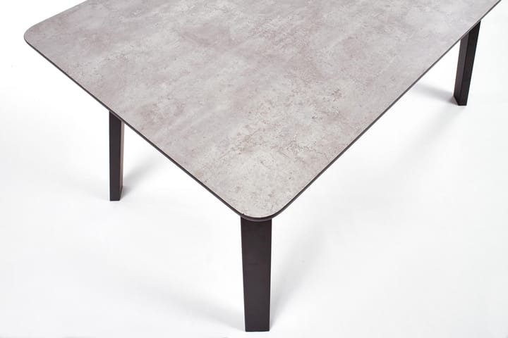 Ruokapöytä Hargett 160 cm - Harmaa/Musta - Ruokapöydät & keittiön pöydät