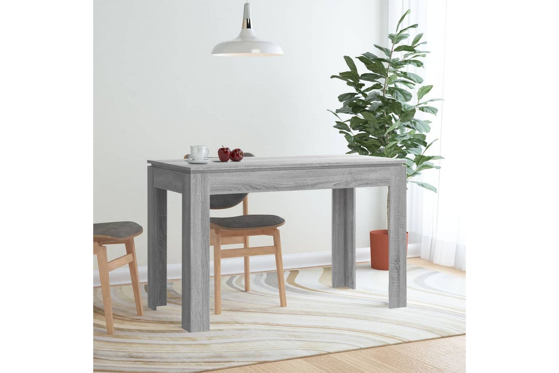 Ruokapöytä harmaa Sonoma 120x60x76 cm tekninen puu - Harmaa - Huonekalut - Pöytä & ruokailuryhmä - Ruokapöydät & keittiön pöydät