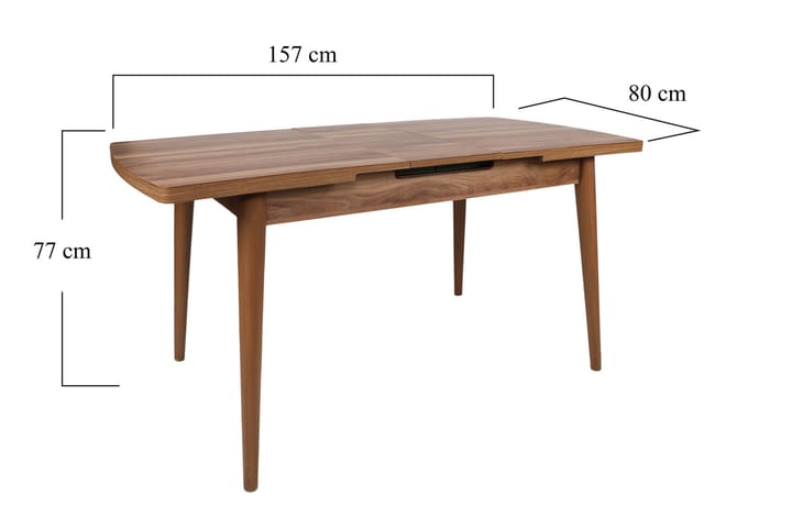 Ruokapöytä Hedeskoga 130x79x130 cm - Ruskea - Ruokapöydät & keittiön pöydät
