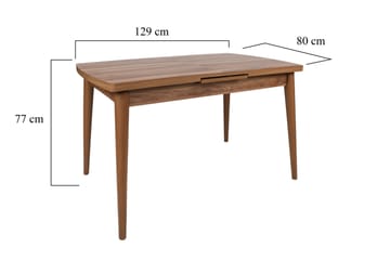 Ruokapöytä Hedeskoga 130x79x130 cm - Ruskea - Huonekalut - Pöytä & ruokailuryhmä - Ruokapöydät & keittiön pöydät