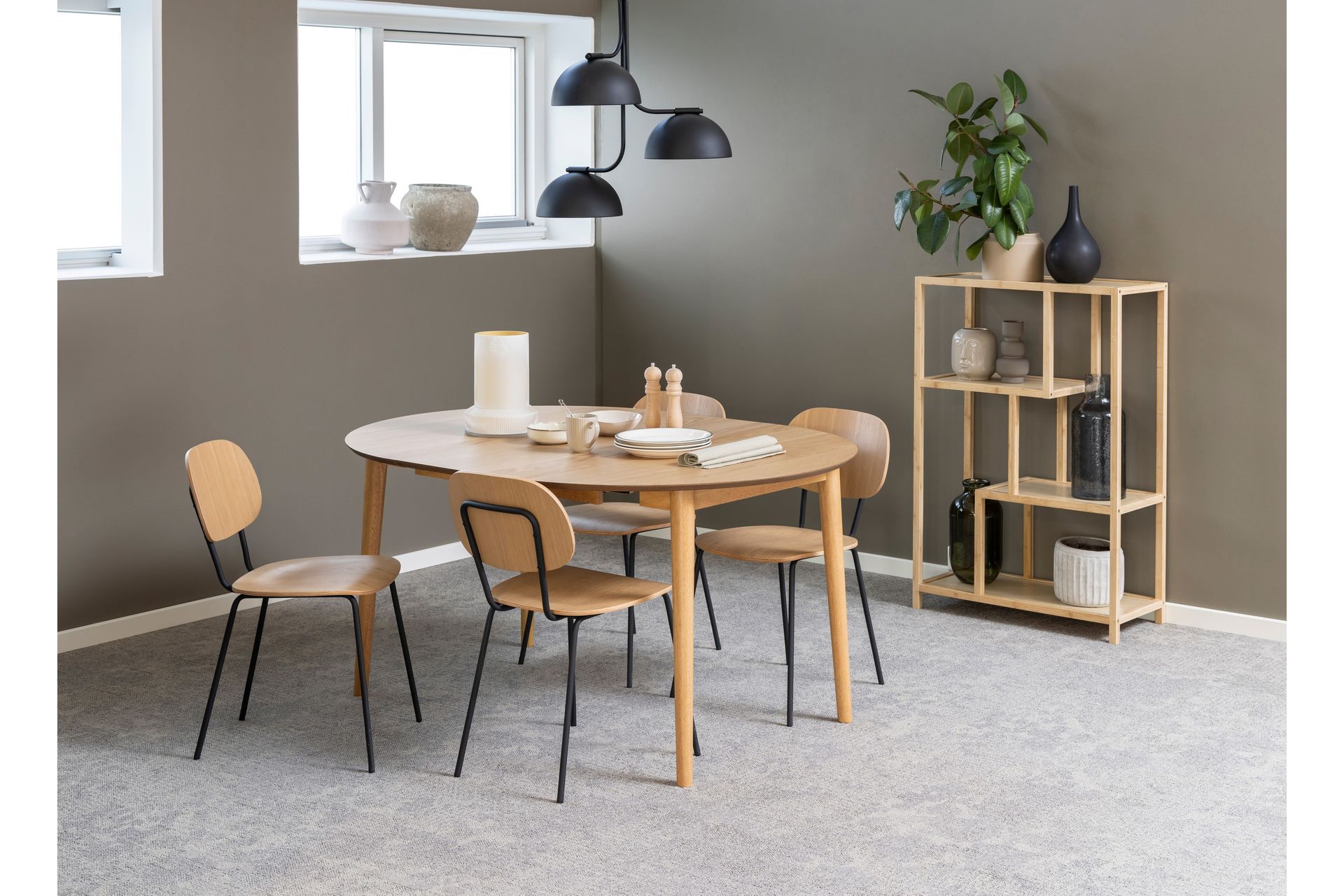 Ruokapöytä Hopacat 115 cm Pyöreä - Luonnollinen - Huonekalut - Pöytä & ruokailuryhmä - Ruokapöydät & keittiön pöydät