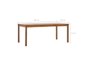 Ruokapöytä hunajanruskea 180x90x73 cm mänty - Ruskea - Huonekalut - Pöytä & ruokailuryhmä - Ruokapöydät & keittiön pöydät
