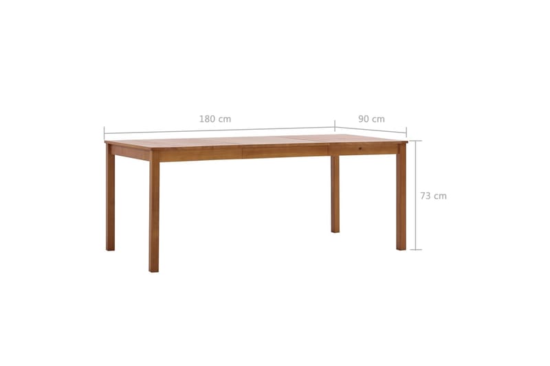Ruokapöytä hunajanruskea 180x90x73 cm mänty - Ruskea - Huonekalut - Pöytä & ruokailuryhmä - Ruokapöydät & keittiön pöydät