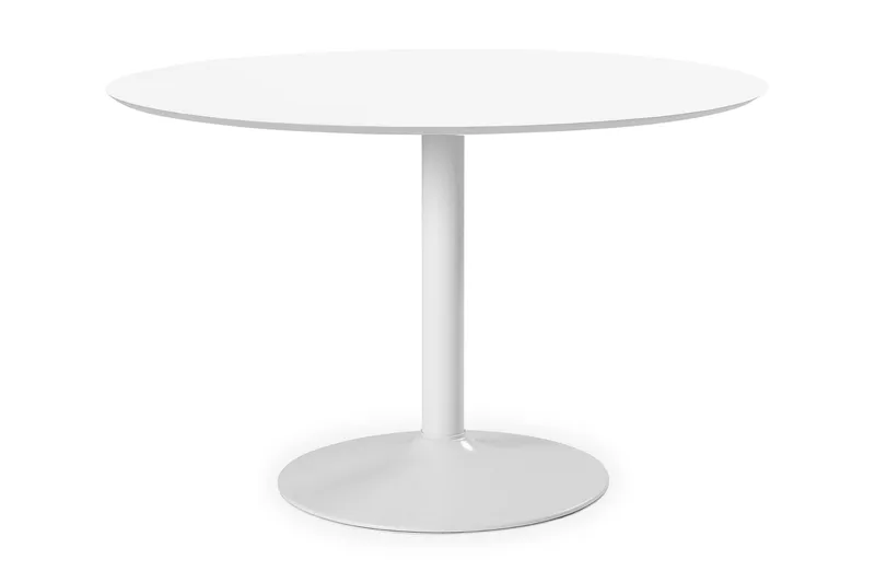 Ruokapöytä Ibiza 110 cm Pyöreä, Valkoinen