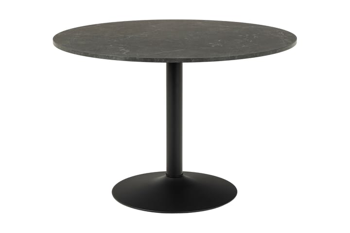 Ruokapöytä Ibizor 110 cm Pyöreä - Musta/Matta Musta - Ruokapöydät & keittiön pöydät
