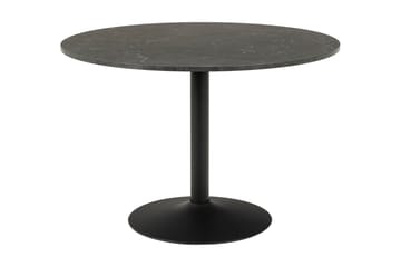 Ruokapöytä Ibizor 110 cm Pyöreä - Musta/Matta Musta - Huonekalut - Pöytä & ruokailuryhmä - Ruokapöydät & keittiön pöydät