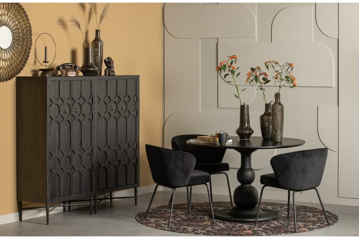 Ruokapöytä Icoro 120 cm - Musta - Ruokapöydät & keittiön pöydät