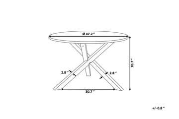 Ruokapöytä Jacksonville 120 cm - Huonekalut - Pöytä & ruokailuryhmä - Ruokapöydät & keittiön pöydät