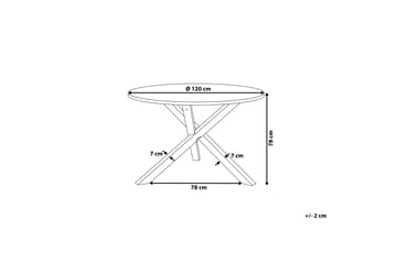 Ruokapöytä Jacksonville 120 cm - Huonekalut - Pöytä & ruokailuryhmä - Ruokapöydät & keittiön pöydät