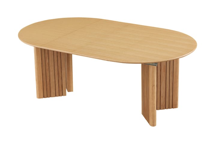 Ruokapöytä Jatkettava Pyöreä Damiene 120/200 cm - Luonnonväri - Ruokapöydät & keittiön pöydät