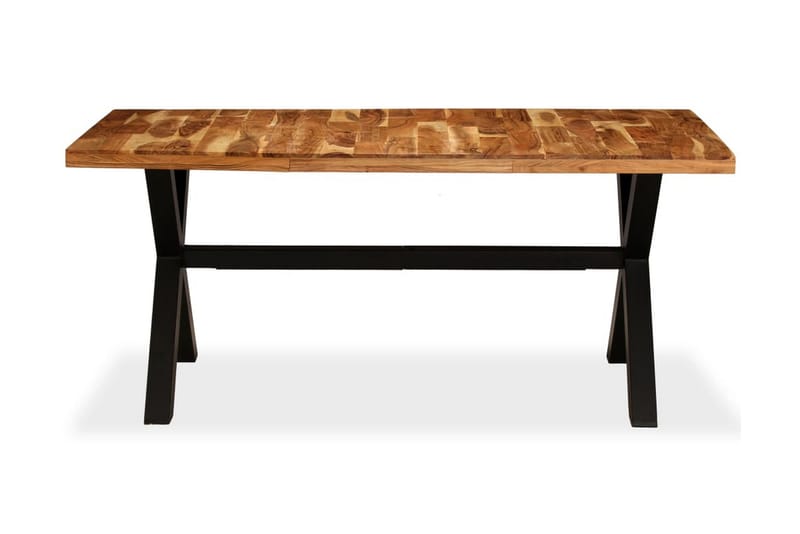Ruokapöytä kiinteä akaasia- ja mangopuu 180x90x76 cm - Ruskea - Huonekalut - Pöytä & ruokailuryhmä - Ruokapöydät & keittiön pöydät