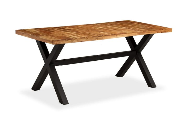 Ruokapöytä kiinteä akaasia- ja mangopuu 180x90x76 cm - Ruskea - Ruokapöydät & keittiön pöydät