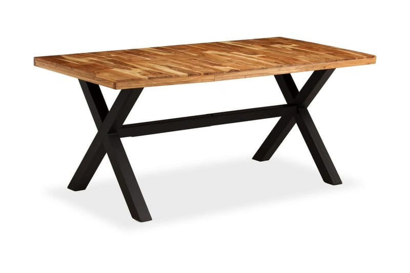 Ruokapöytä kiinteä akaasia- ja mangopuu 180x90x76 cm - Ruskea - Huonekalut - Pöytä & ruokailuryhmä - Ruokapöydät & keittiön pöydät