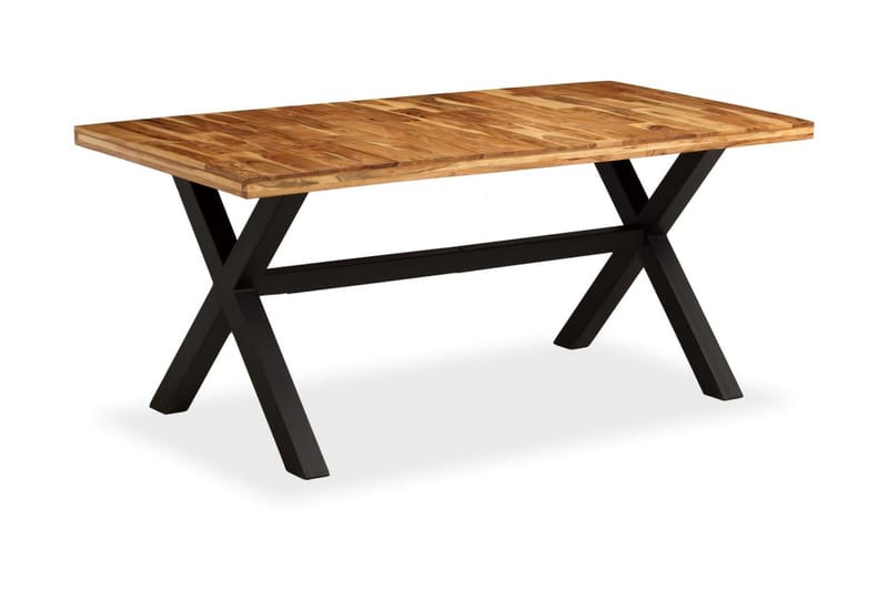 Ruokapöytä kiinteä akaasia- ja mangopuu 180x90x76 cm - Ruskea - Huonekalut - Pöytä & ruokailuryhmä - Ruokapöydät & keittiön pöydät