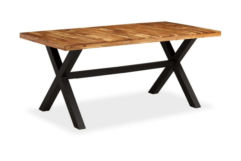 Ruokapöytä kiinteä akaasia- ja mangopuu 180x90x76 cm - Ruskea - Huonekalut - Pöytä & ruokailuryhmä - Ruokapöydät & keittiön pöydät