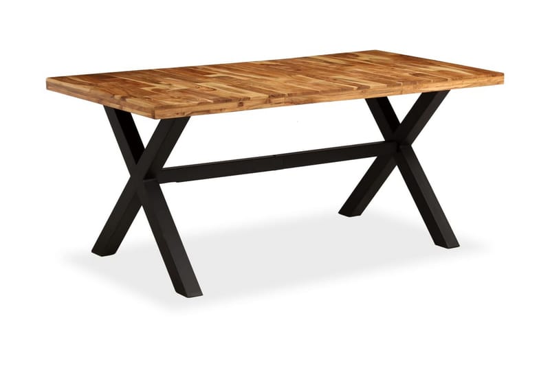 Ruokapöytä kiinteä akaasia- ja mangopuu 180x90x76 cm - Ruskea - Huonekalut - Pöytä & ruokailuryhmä - Ruokapöydät & keittiön pöydät