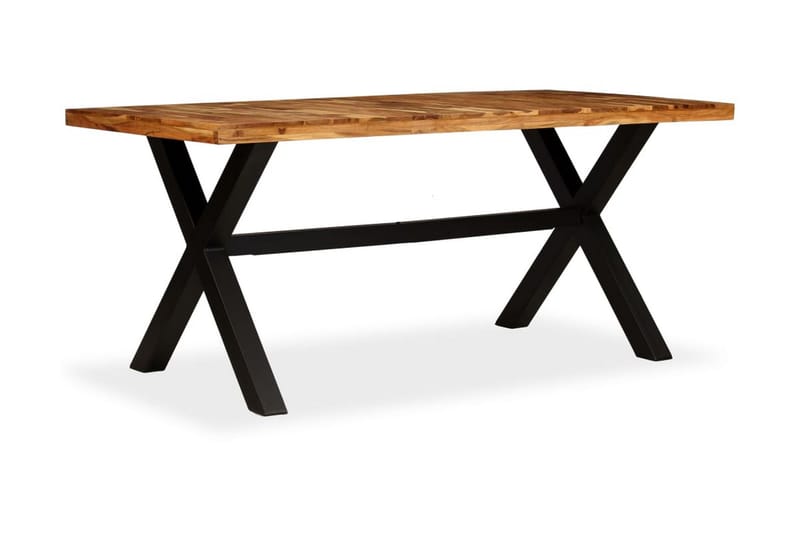 Ruokapöytä kiinteä akaasia- ja mangopuu 180x90x76 cm - Ruskea - Huonekalut - Pöytä & ruokailuryhmä - Ruokapöydät & keittiön pöydät