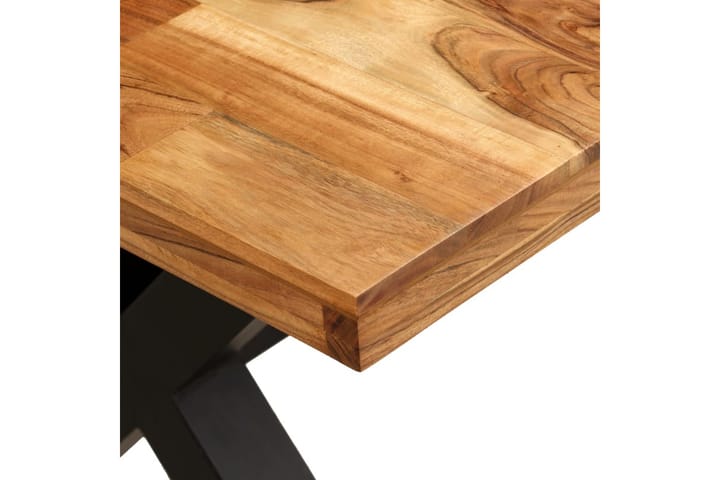 Ruokapöytä kiinteä akaasia- ja mangopuu 180x90x76 cm - Ruskea - Ruokapöydät & keittiön pöydät