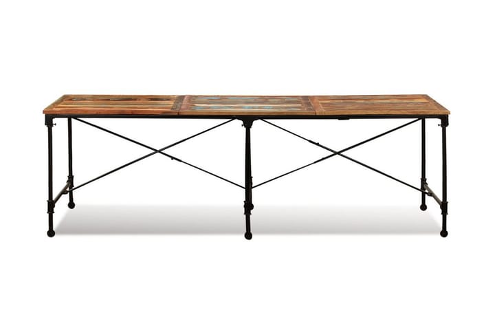 Ruokapöytä kiinteä kierrätetty puu 240 cm - Ruskea - Ruokapöydät & keittiön pöydät