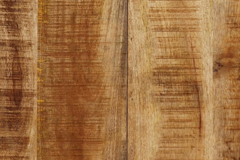 Ruokapöytä Kiinteä mangopuu ja teräsjalusta 180 cm - Ruskea - Huonekalut - Pöytä & ruokailuryhmä - Ruokapöydät & keittiön pöydät