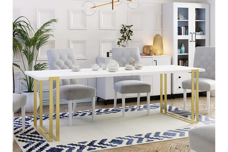 Ruokapöytä Kintore 80 cm - Valkoinen - Huonekalut - Pöytä & ruokailuryhmä - Ruokapöydät & keittiön pöydät