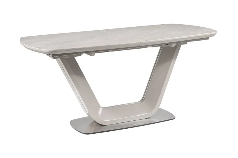 Ruokapöytä Komati Jatkettava 160 cm - Keramiikka/Harmaa - Huonekalut - Pöytä & ruokailuryhmä - Ruokapöydät & keittiön pöydät