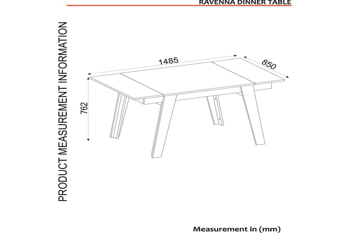 Ruokapöytä Komatz 149 cm - Valkoinen/Kulta/Musta - Ruokapöydät & keittiön pöydät
