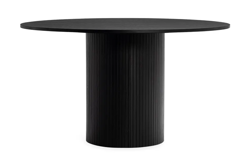 Ruokapöytä Kopparbo 130 cm Pyöreä - Musta - Huonekalut - Pöytä & ruokailuryhmä - Ruokapöydät & keittiön pöydät