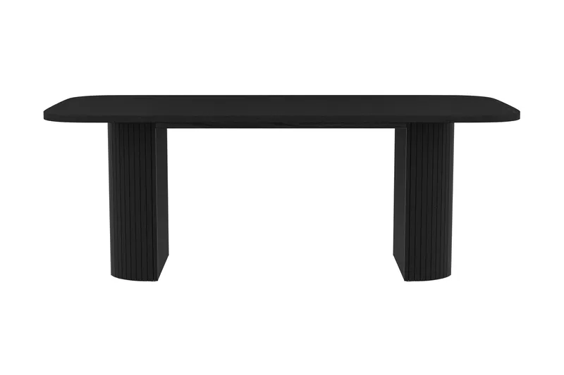 Ruokapöytä Kopparbo 200 cm, Musta