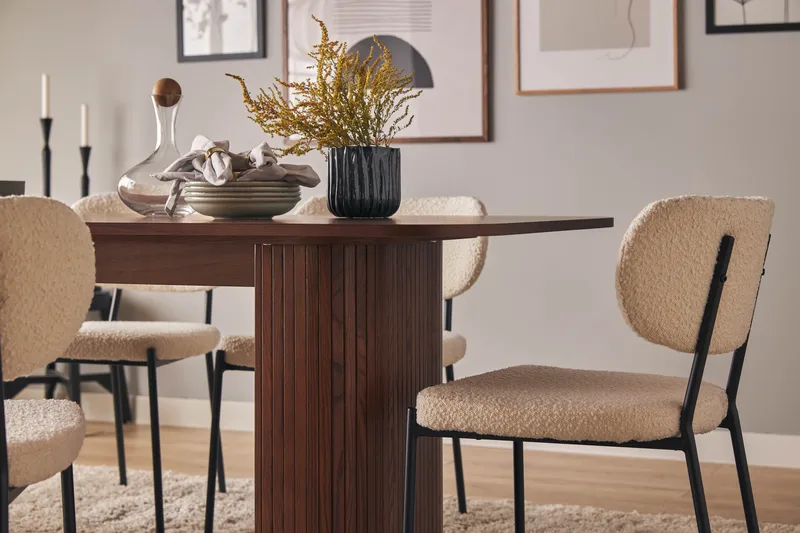 Ruokapöytä Kopparbo 200 cm - Tummanruskea - Huonekalut - Pöytä & ruokailuryhmä - Ruokapöydät & keittiön pöydät