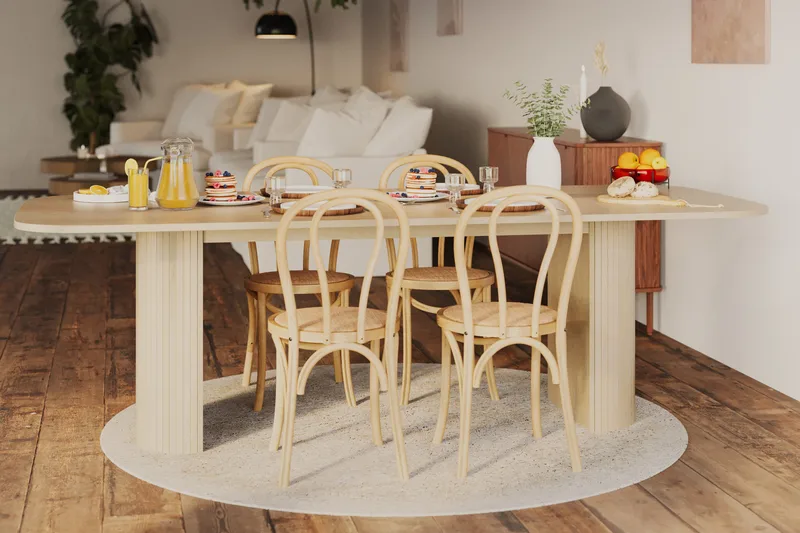 Ruokapöytä Kopparbo 240 cm Pyöreä - Huonekalut - Pöytä & ruokailuryhmä - Ruokapöydät & keittiön pöydät