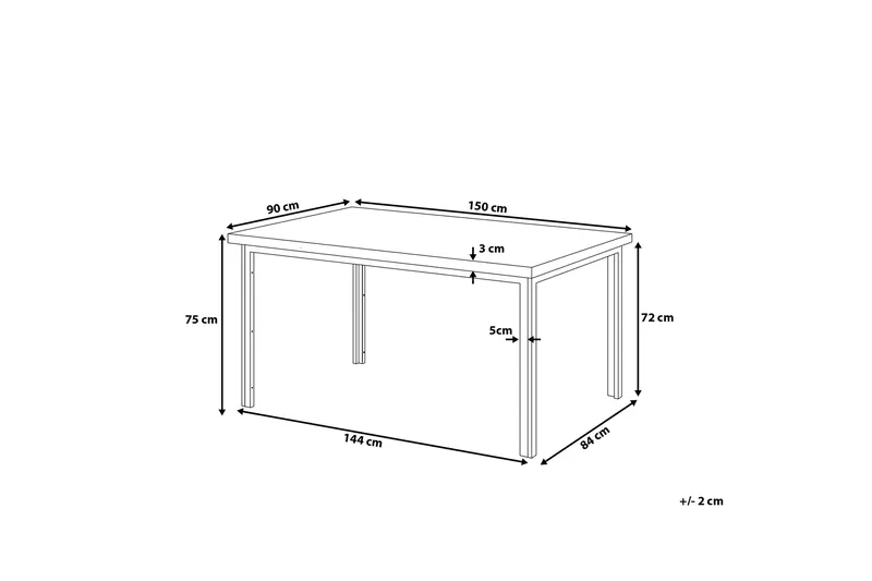 Ruokapöytä Laredo 150 cm - Huonekalut - Pöytä & ruokailuryhmä - Ruokapöydät & keittiön pöydät