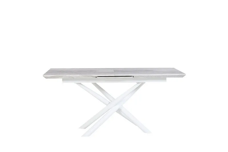 Ruokapöytä Layrac 200 cm kokoontaitettava - Valkoinen - Huonekalut - Pöytä & ruokailuryhmä - Ruokapöydät & keittiön pöydät